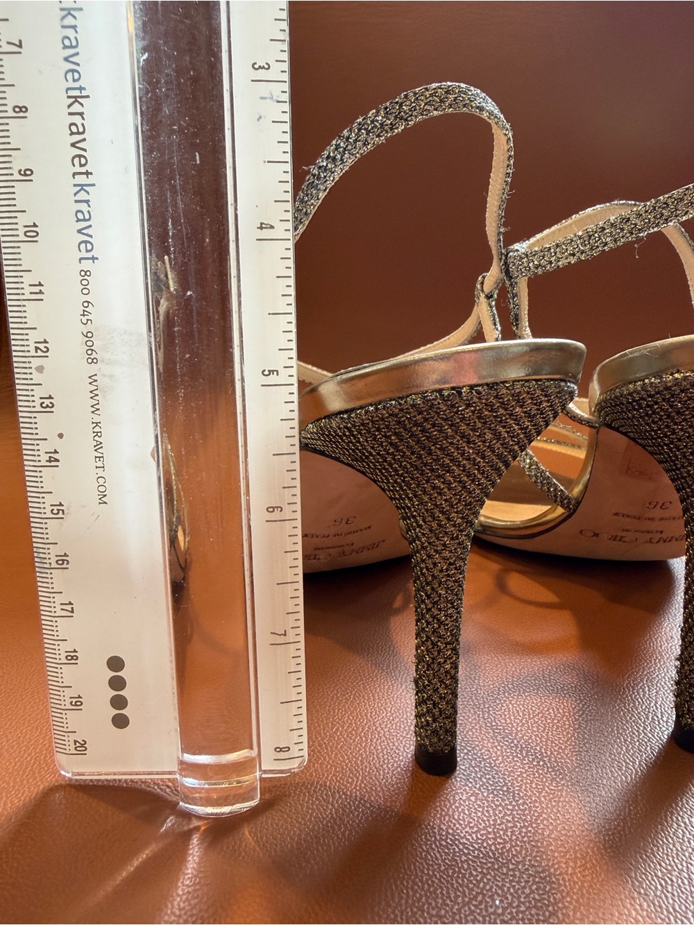 Jimmy Choo Silver Metallic Strappy Heeled Sandals - Picture 10 of 13